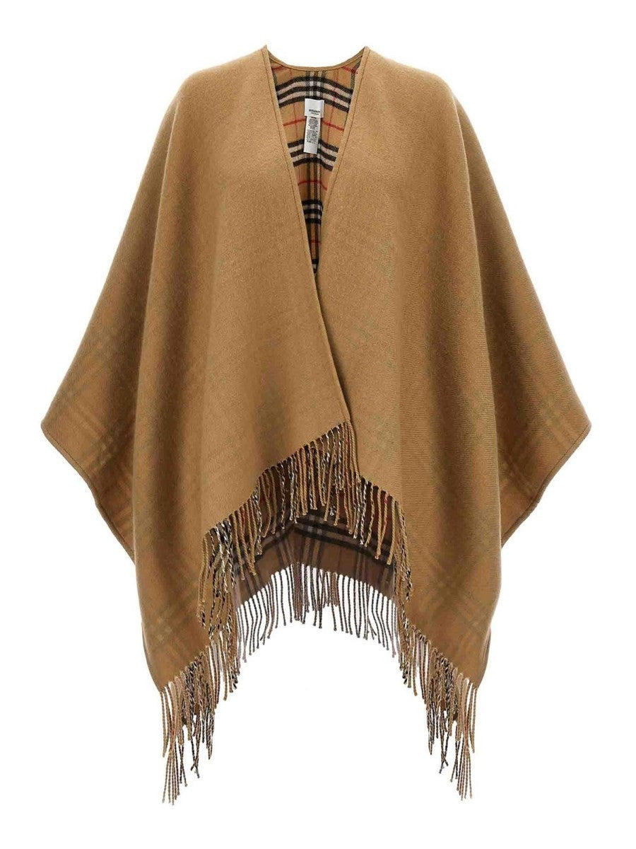 Burberry REVERSIBLE CHECK WOOL CAPE