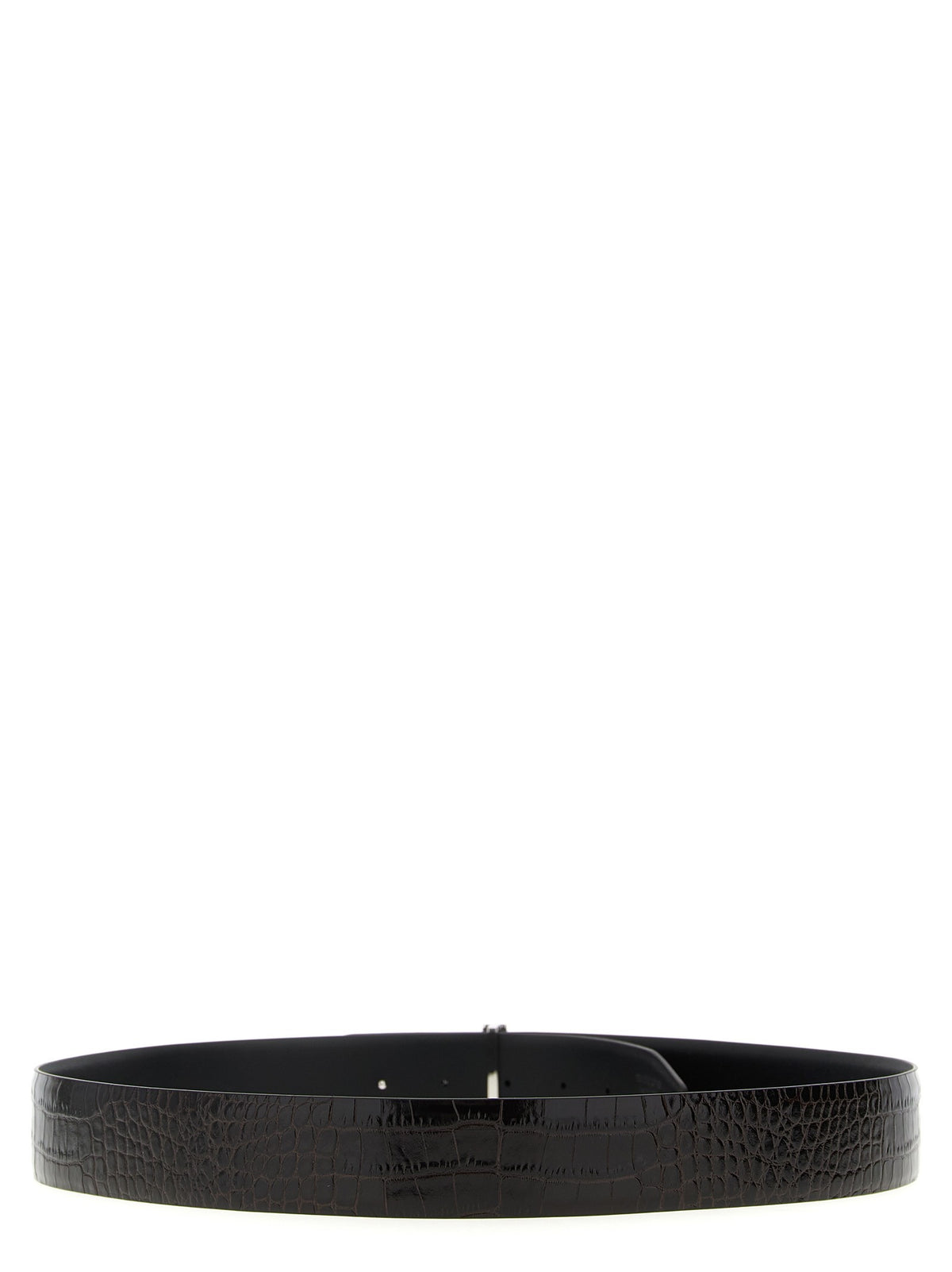 TOM FORD - Reversible crocodile leather belt