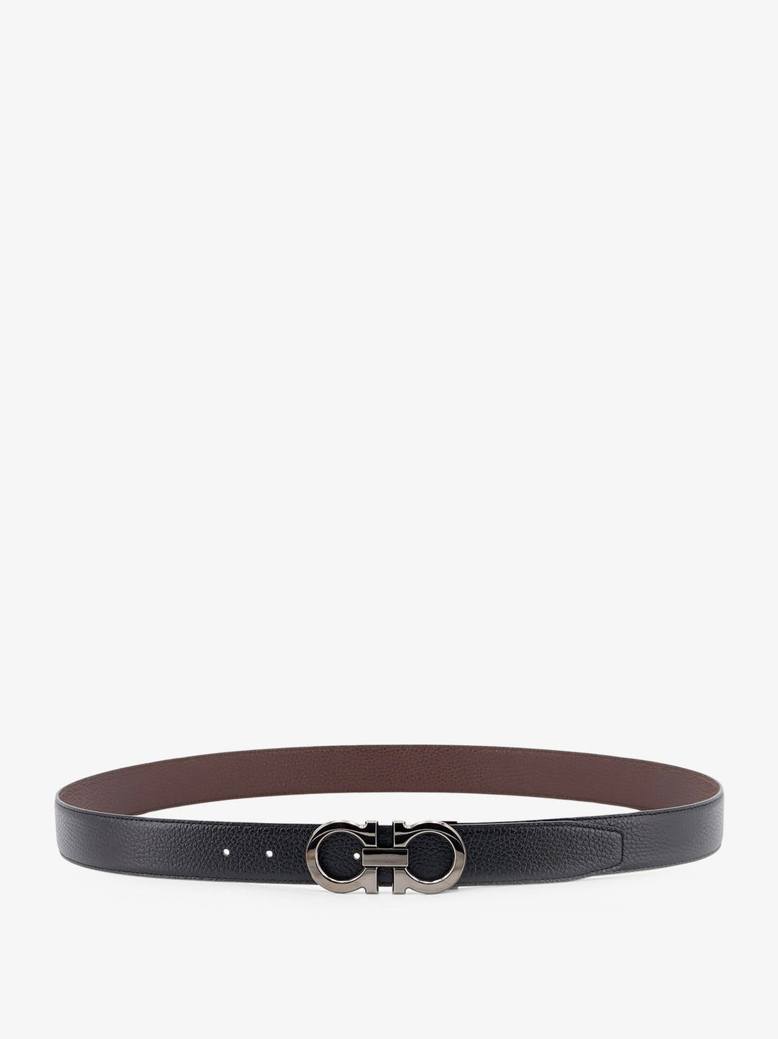 Ferragamo Reversible hammered leather belt