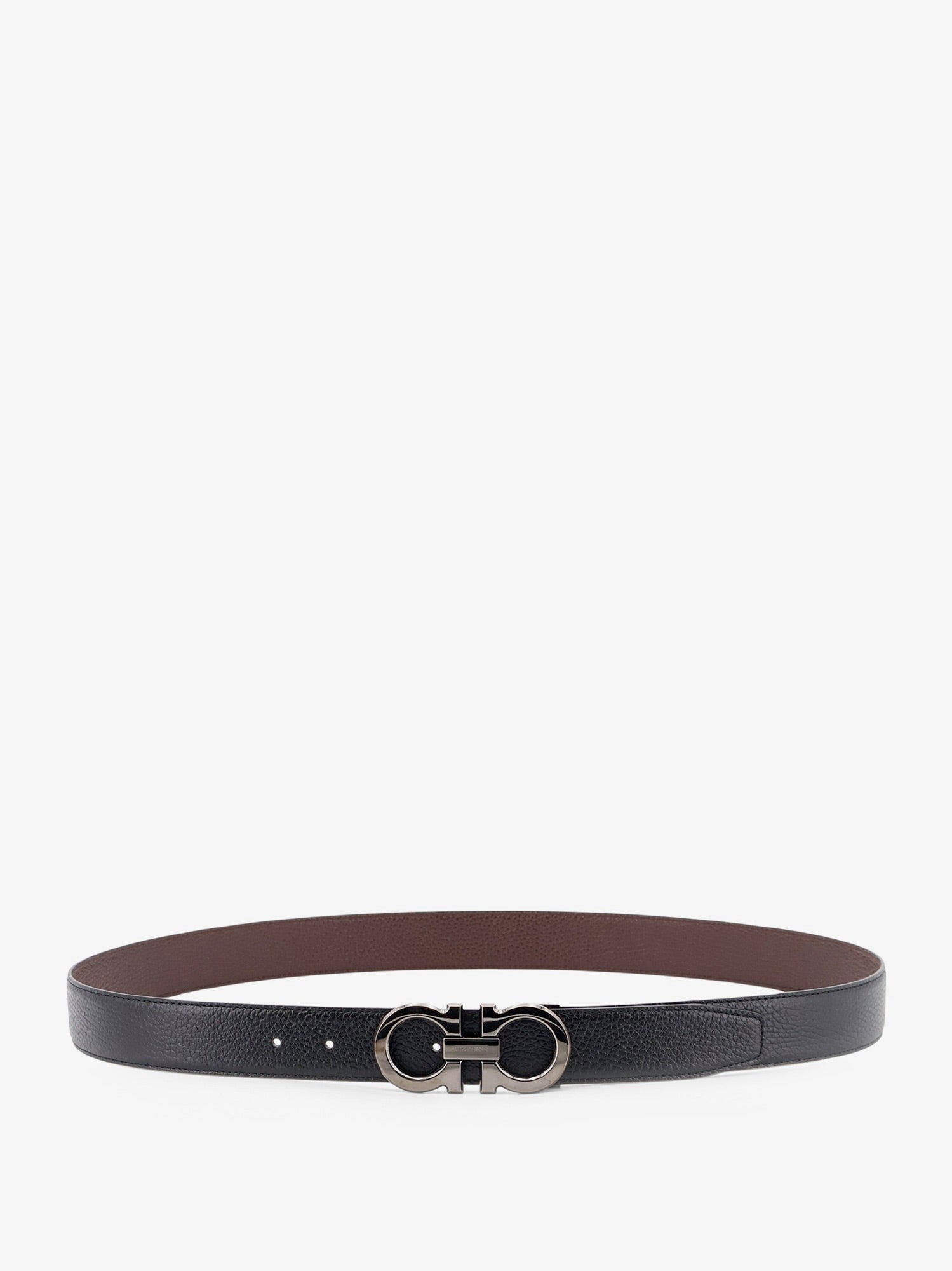 Ferragamo Reversible hammered leather belt