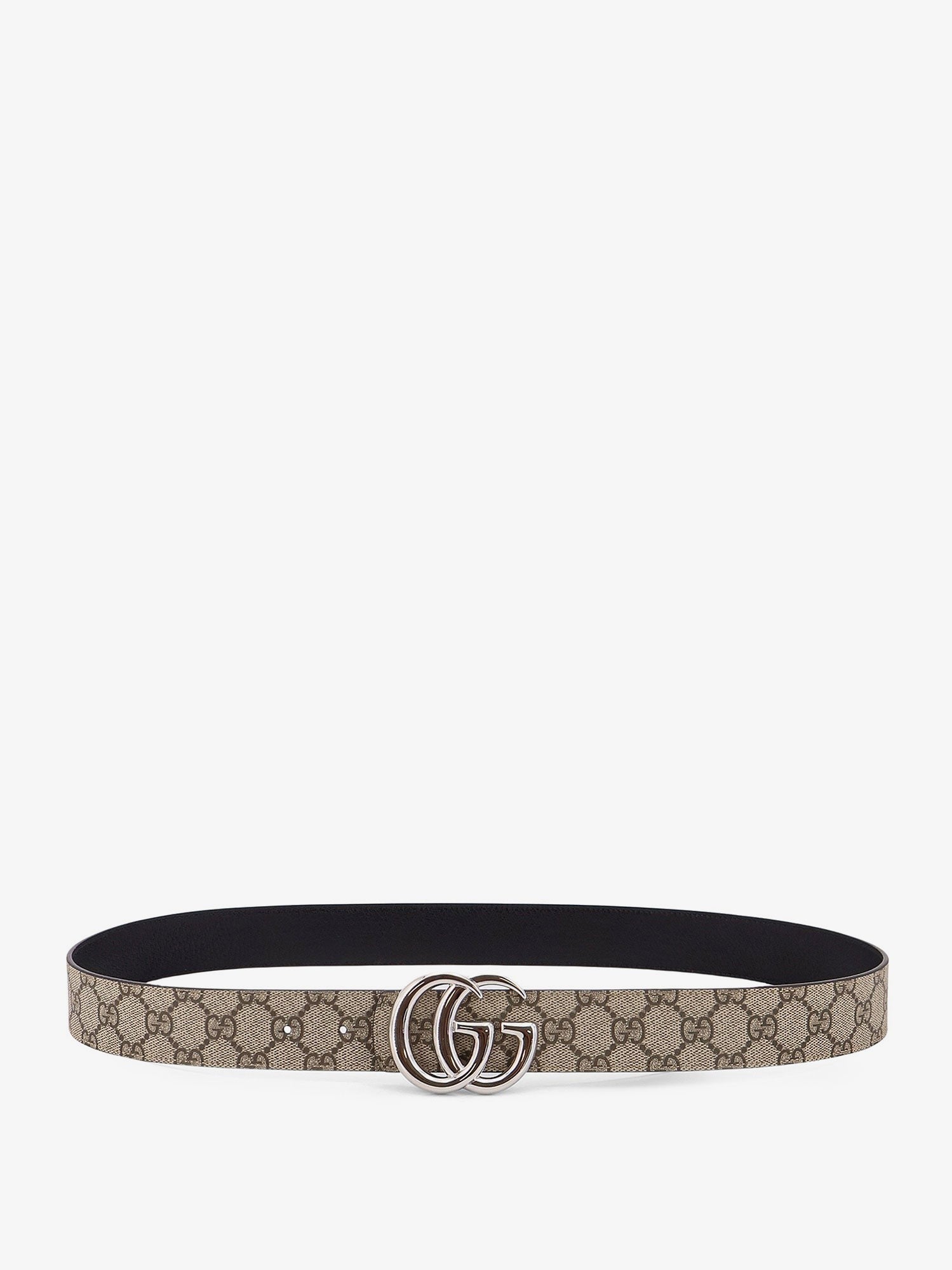 Reversible leather and Supreme GG fabric belt