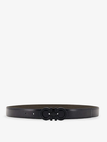 Ferragamo - Reversible leather belt Neronewcognac