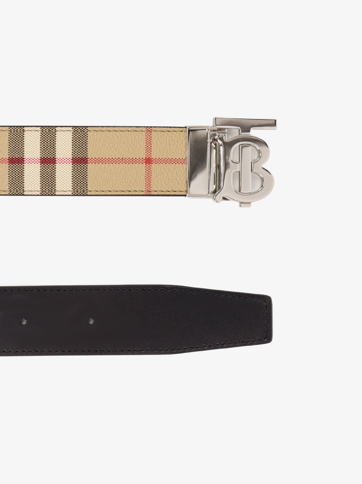Reversible leather belt