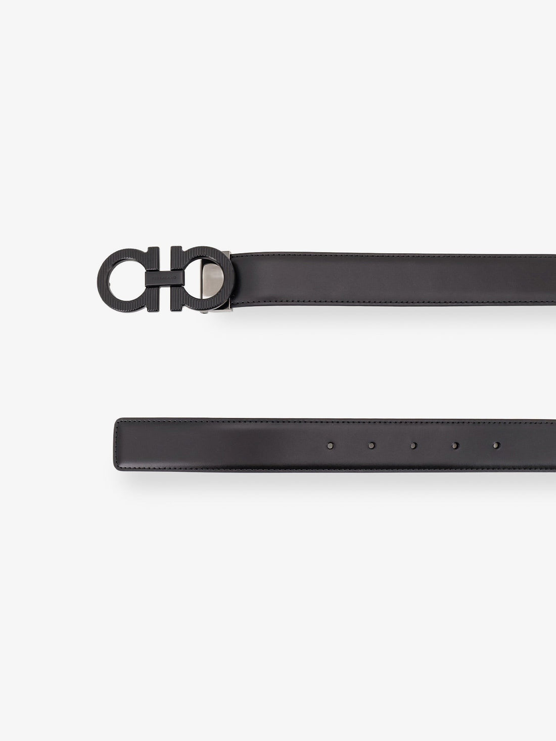 Ferragamo - Reversible leather belt Neronewcognac