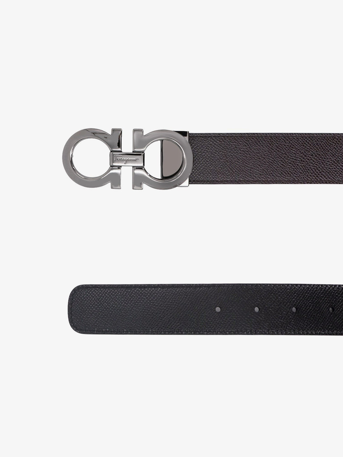 Reversible leather belt