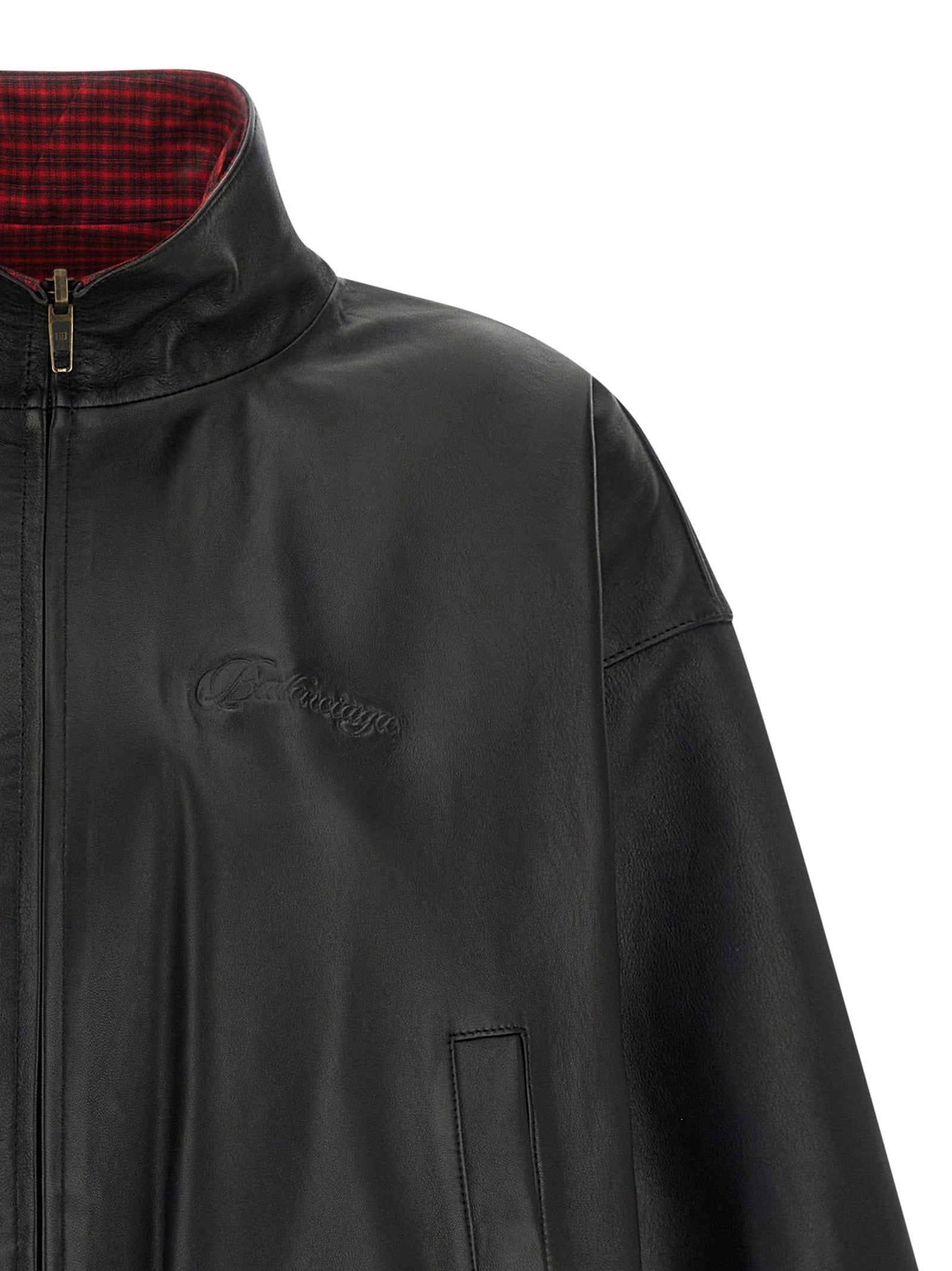 Balenciaga - Reversible leather jacket