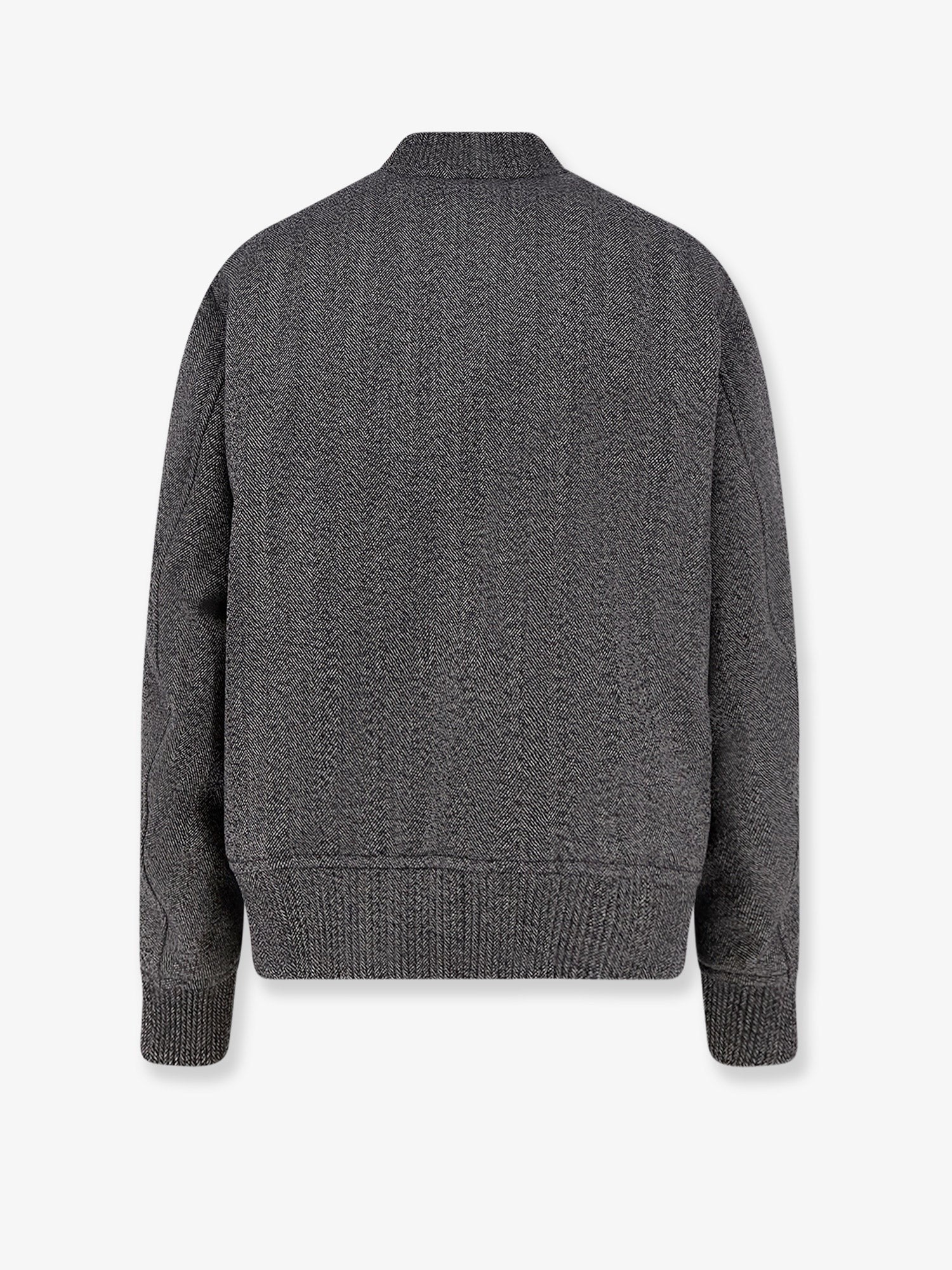 Reversible wool and nylon jacket