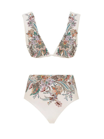 ZIMMERMANN ZIMMERMANN - "RHIANNON" WIDE STRAP BIKINI SWIMSUIT