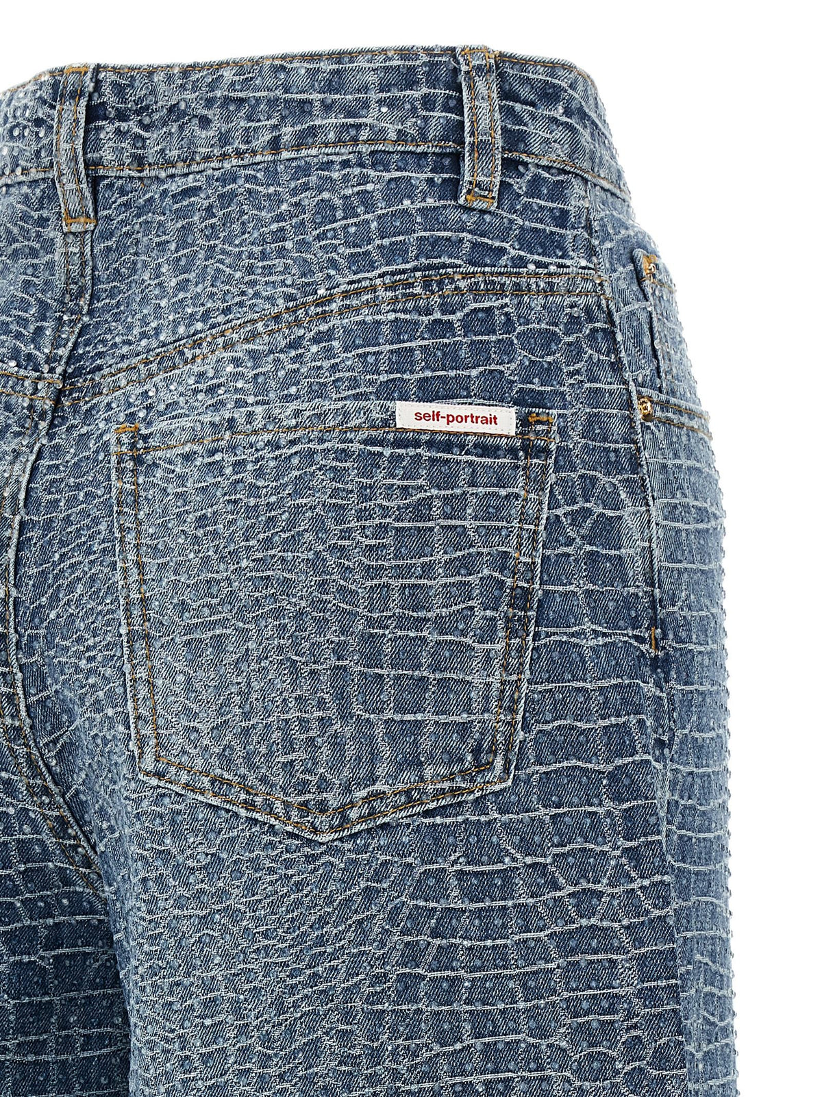 SELF PORTRAIT - 'Rhinestone' jeans