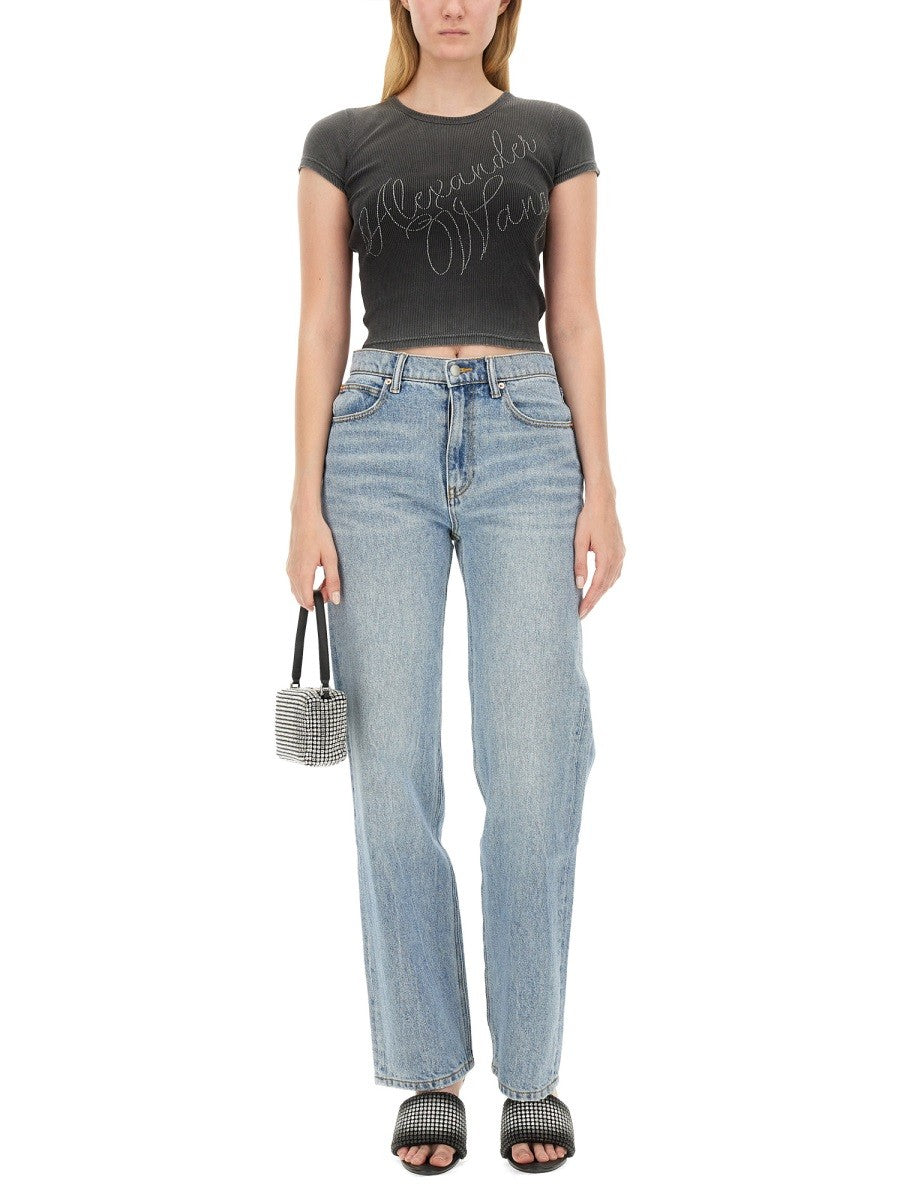 RHINESTONE LOGO T-SHIRT