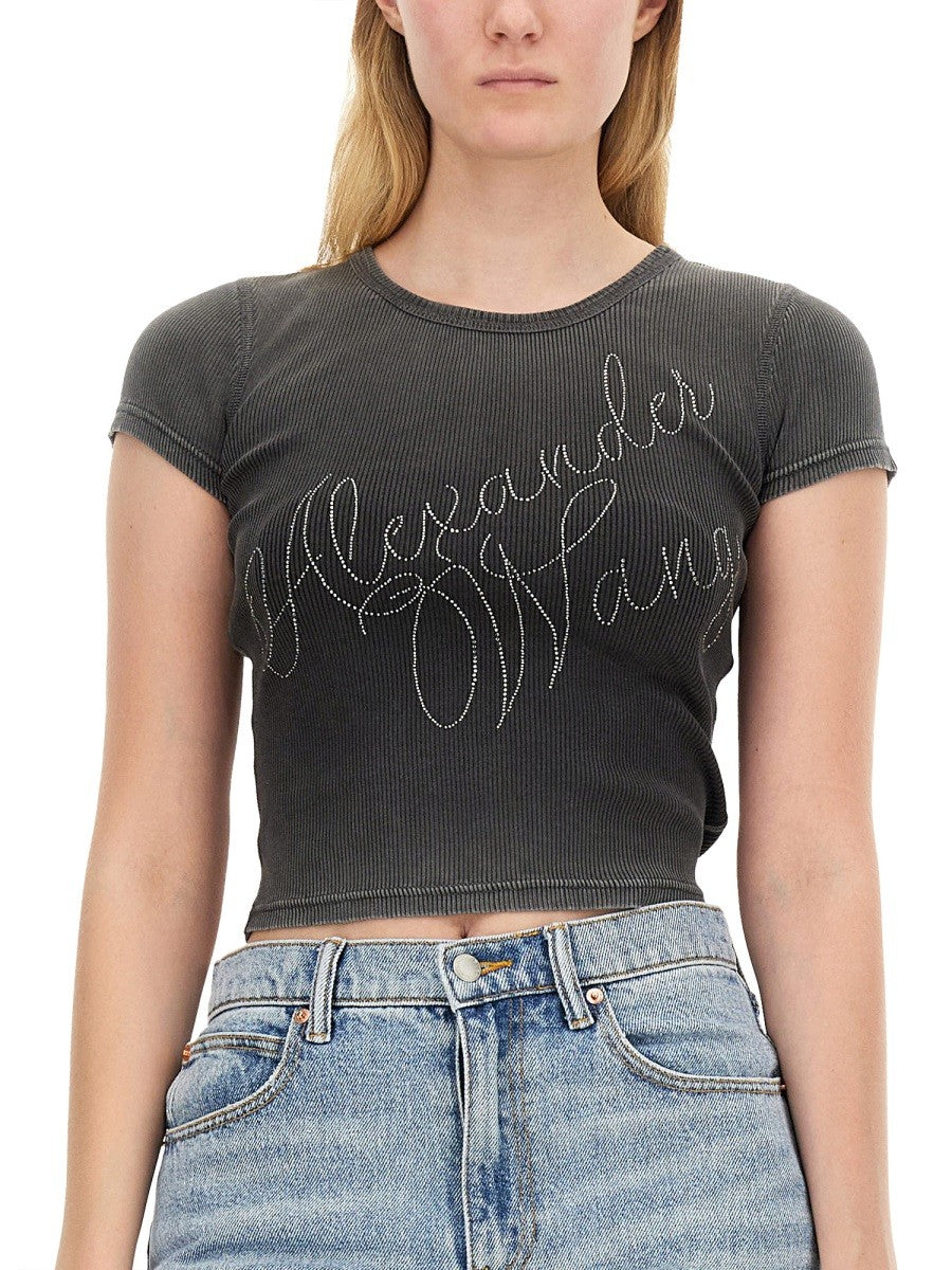 RHINESTONE LOGO T-SHIRT