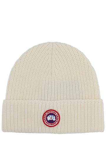 RIBBED BEANIE WITH LOGO