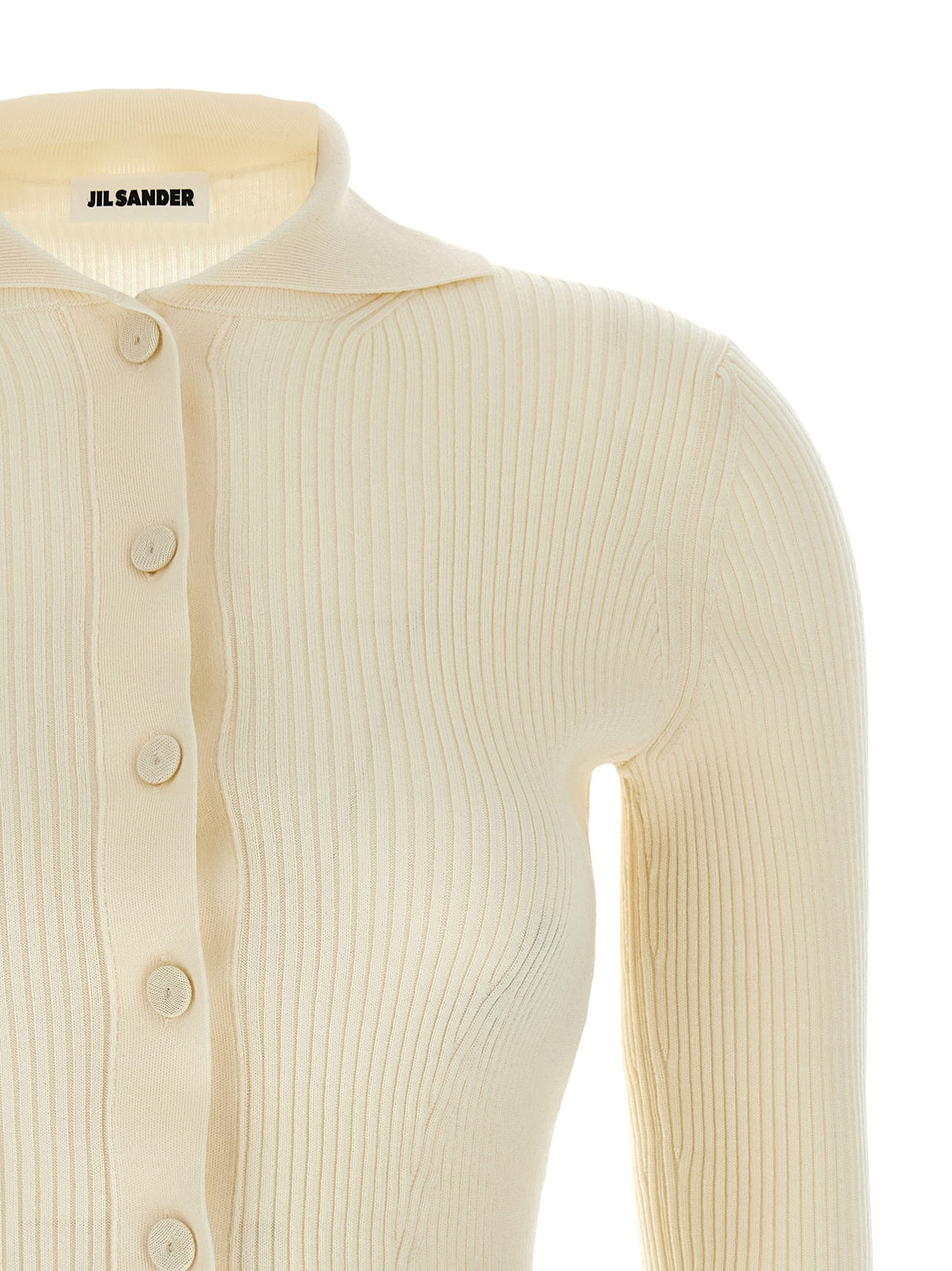 JIL SANDER - Ribbed cardigan