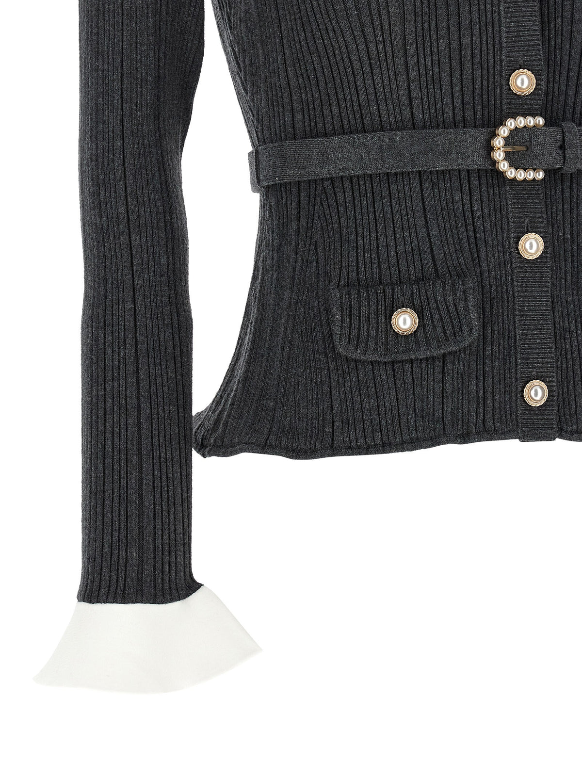 SELF-PORTRAIT - Ribbed cardigan