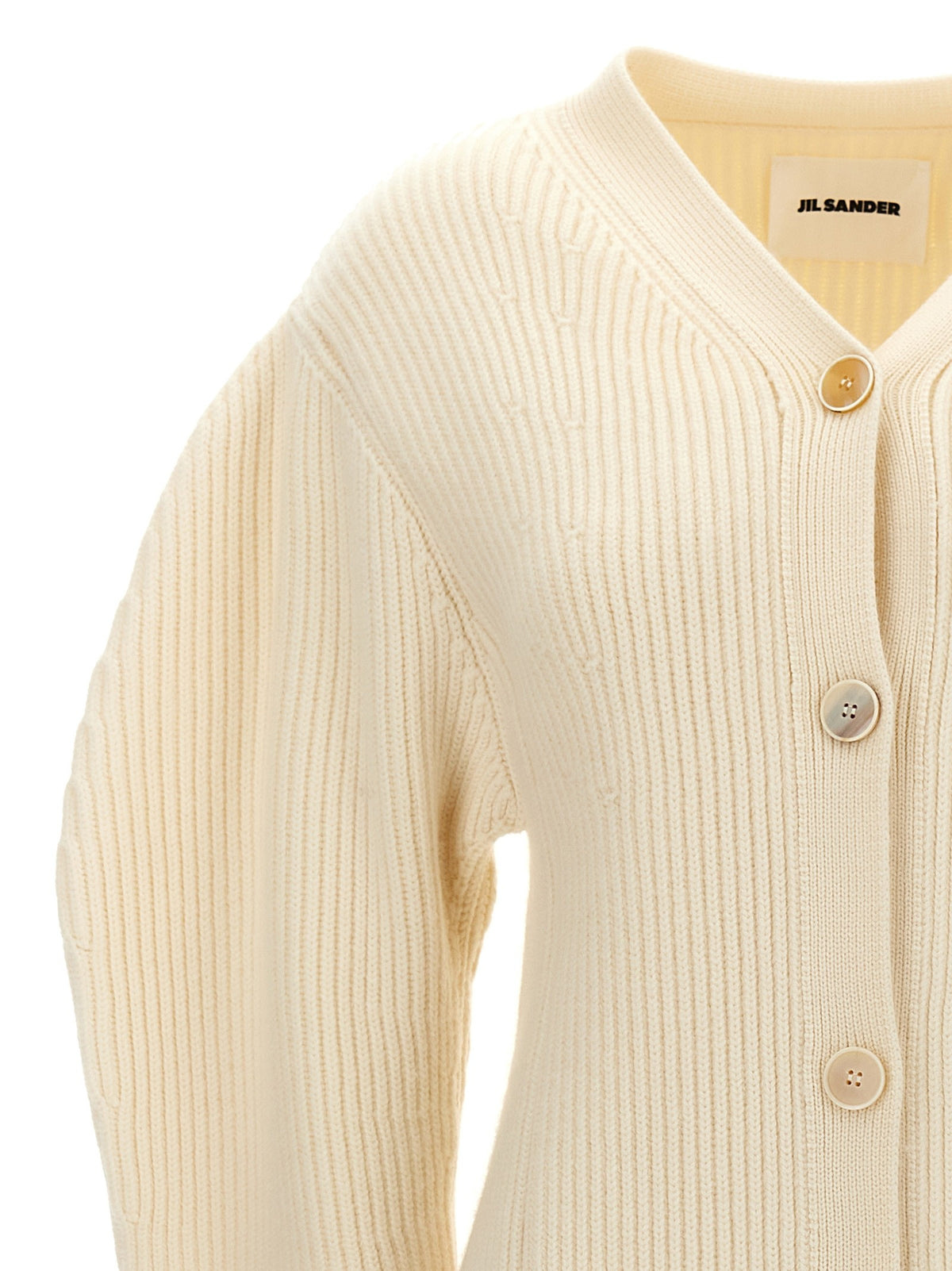 JIL SANDER - Ribbed cardigan