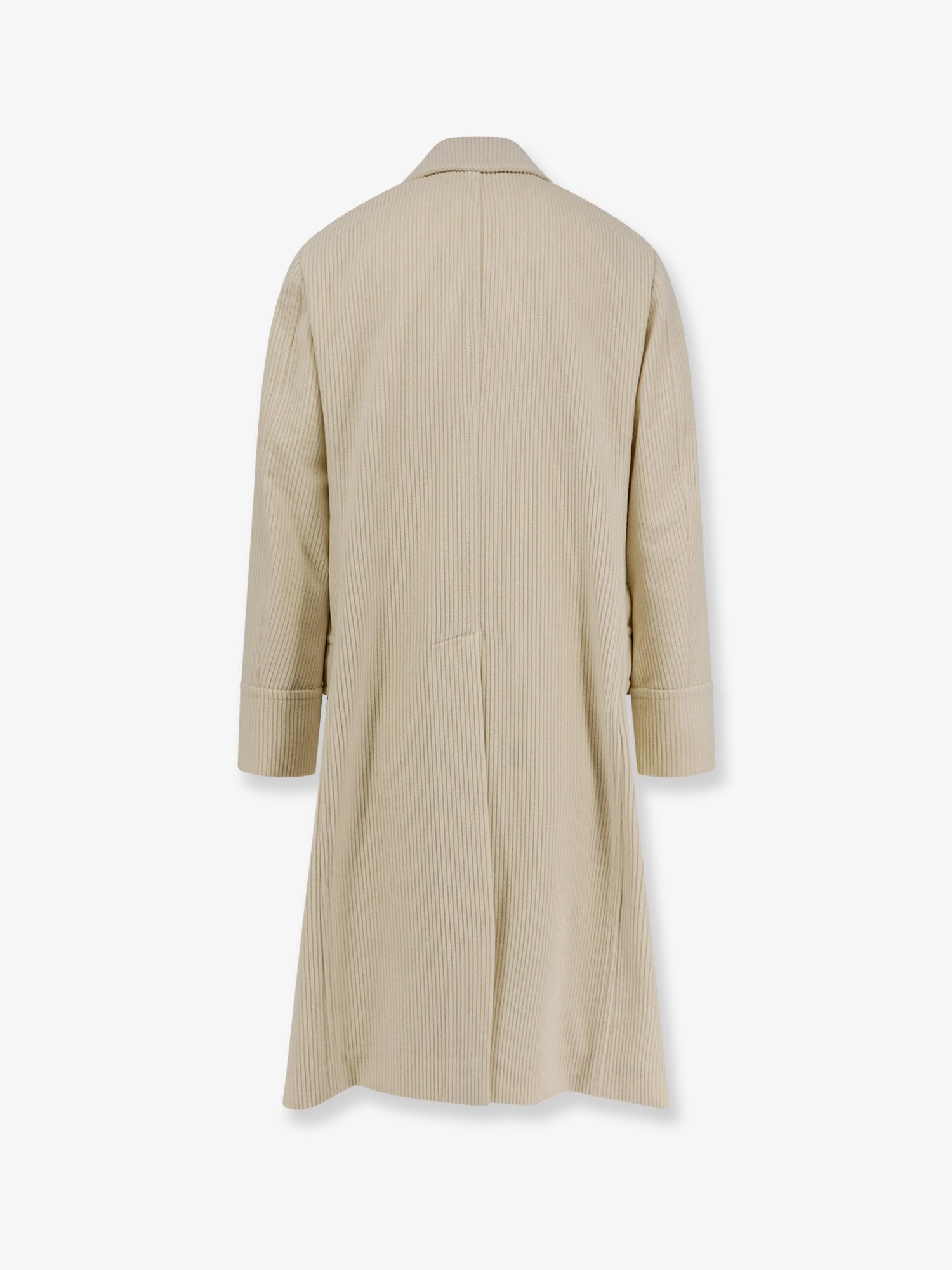 Ribbed cashmere coat