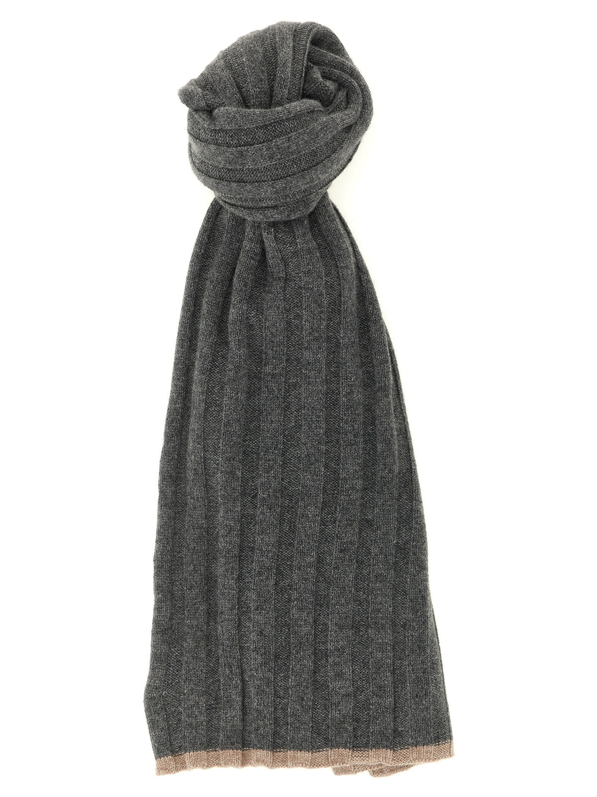 Brunello Cucinelli - Ribbed cashmere knit scarf