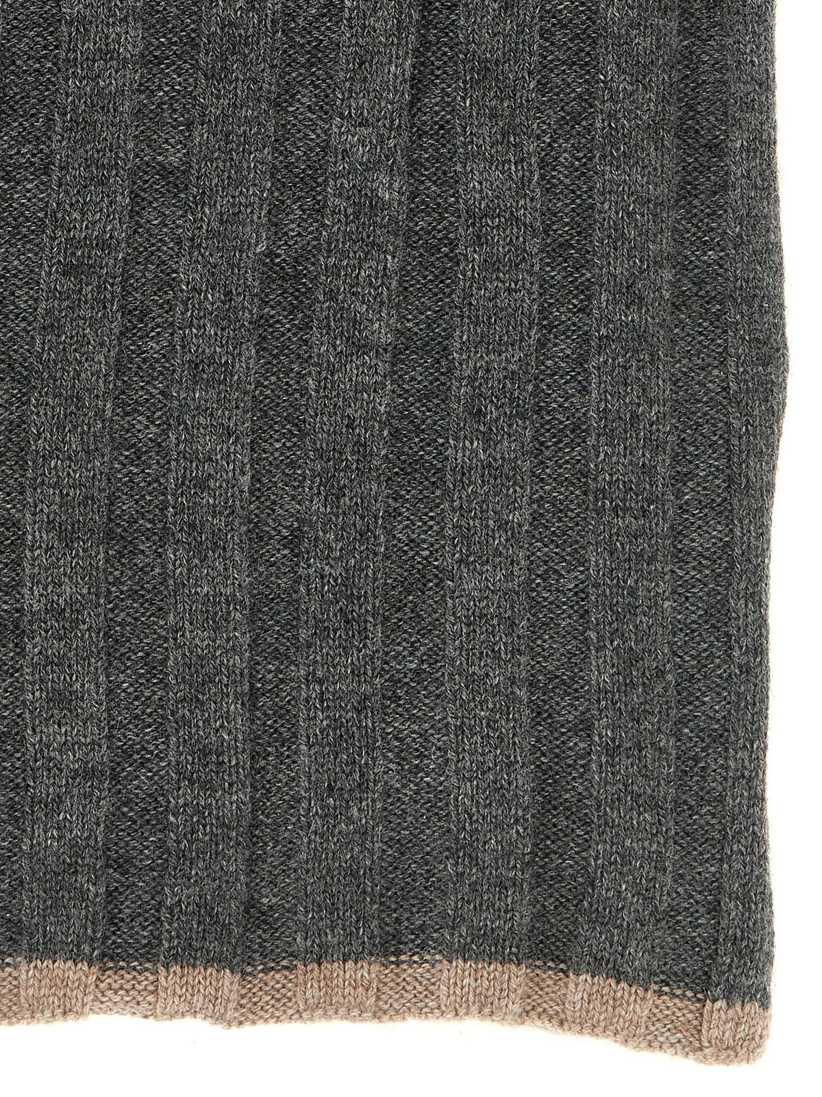 Brunello Cucinelli - Ribbed cashmere knit scarf
