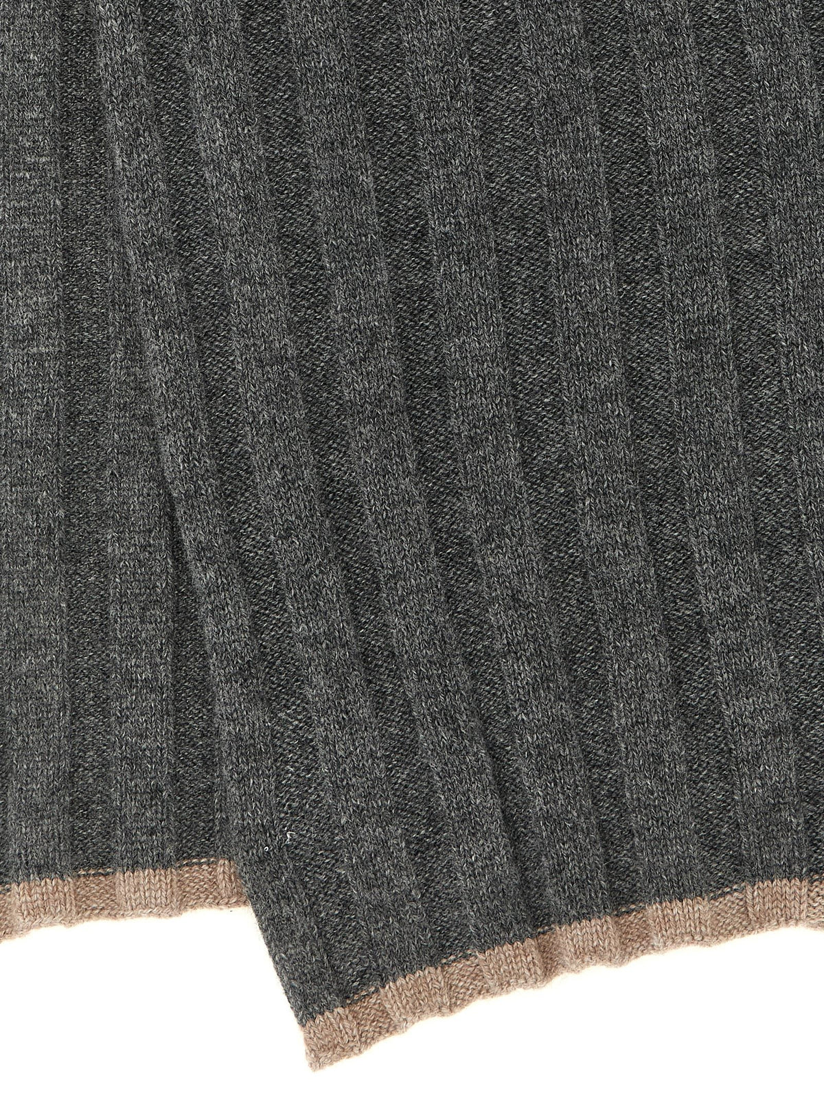 Brunello Cucinelli - Ribbed cashmere knit scarf