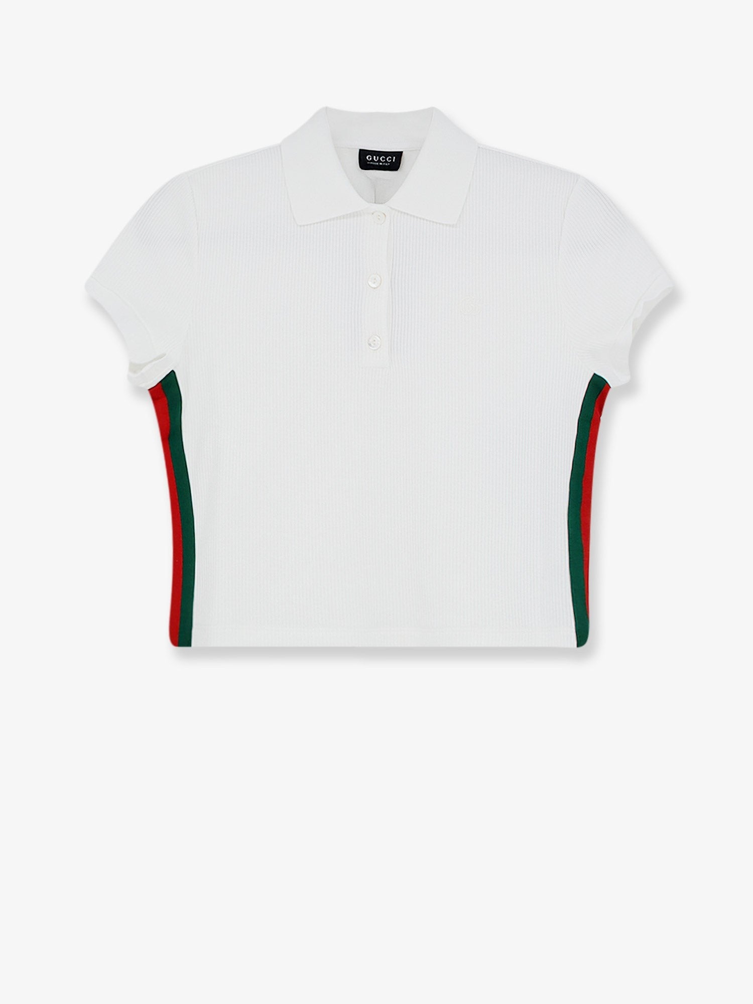 Gucci Gucci - Ribbed cotton jersey polo shirt