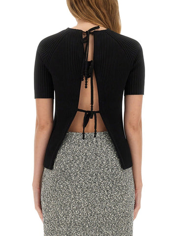 RIBBED COTTON PULLOVER