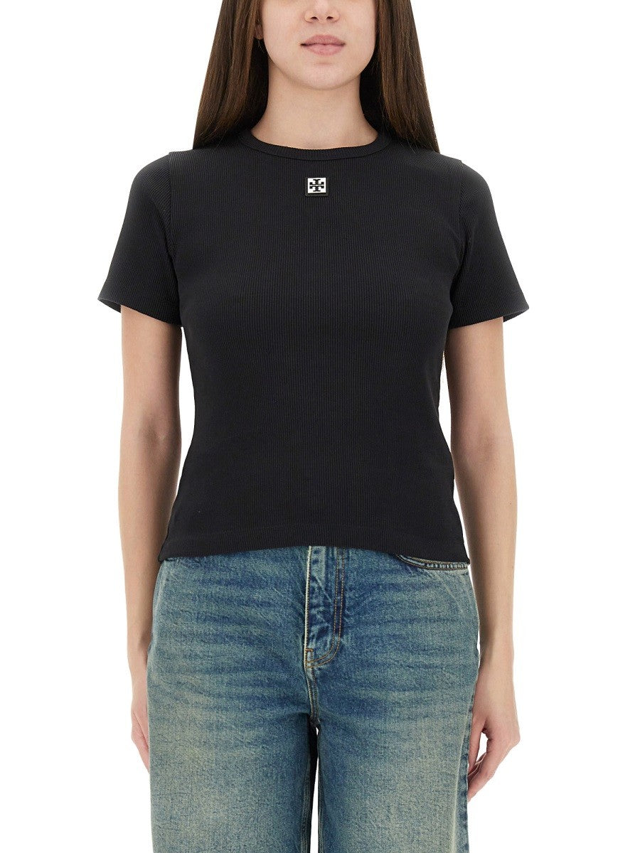 RIBBED COTTON T-SHIRT