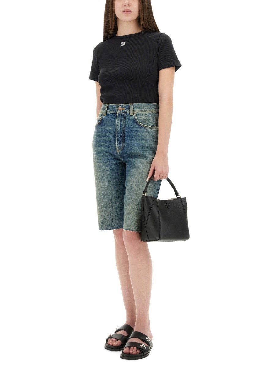 RIBBED COTTON T-SHIRT