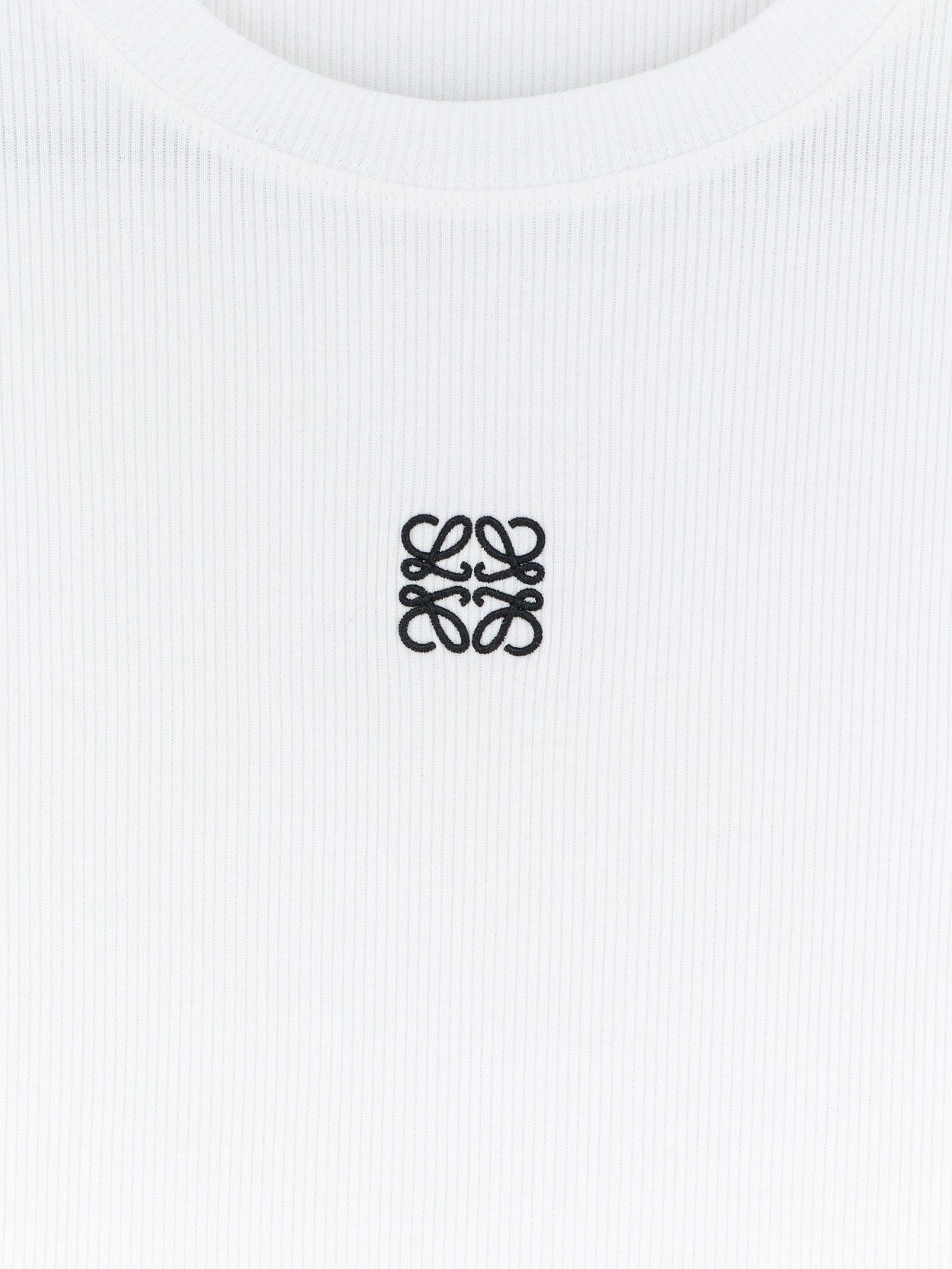 LOEWE - Ribbed cotton t-shirt