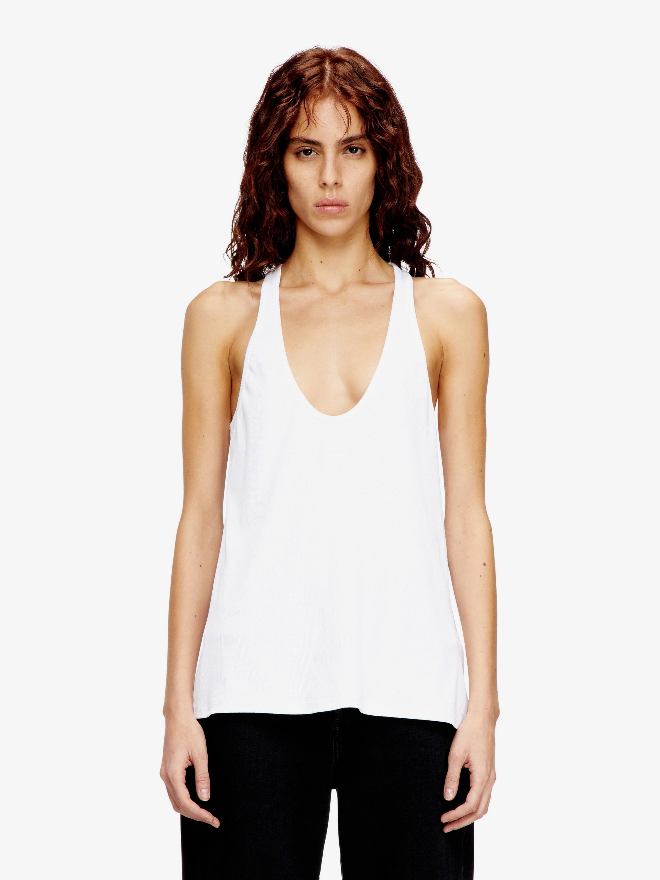 Diesel - Ribbed cotton tank top