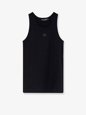 Dolce & Gabbana Ribbed cotton tank top