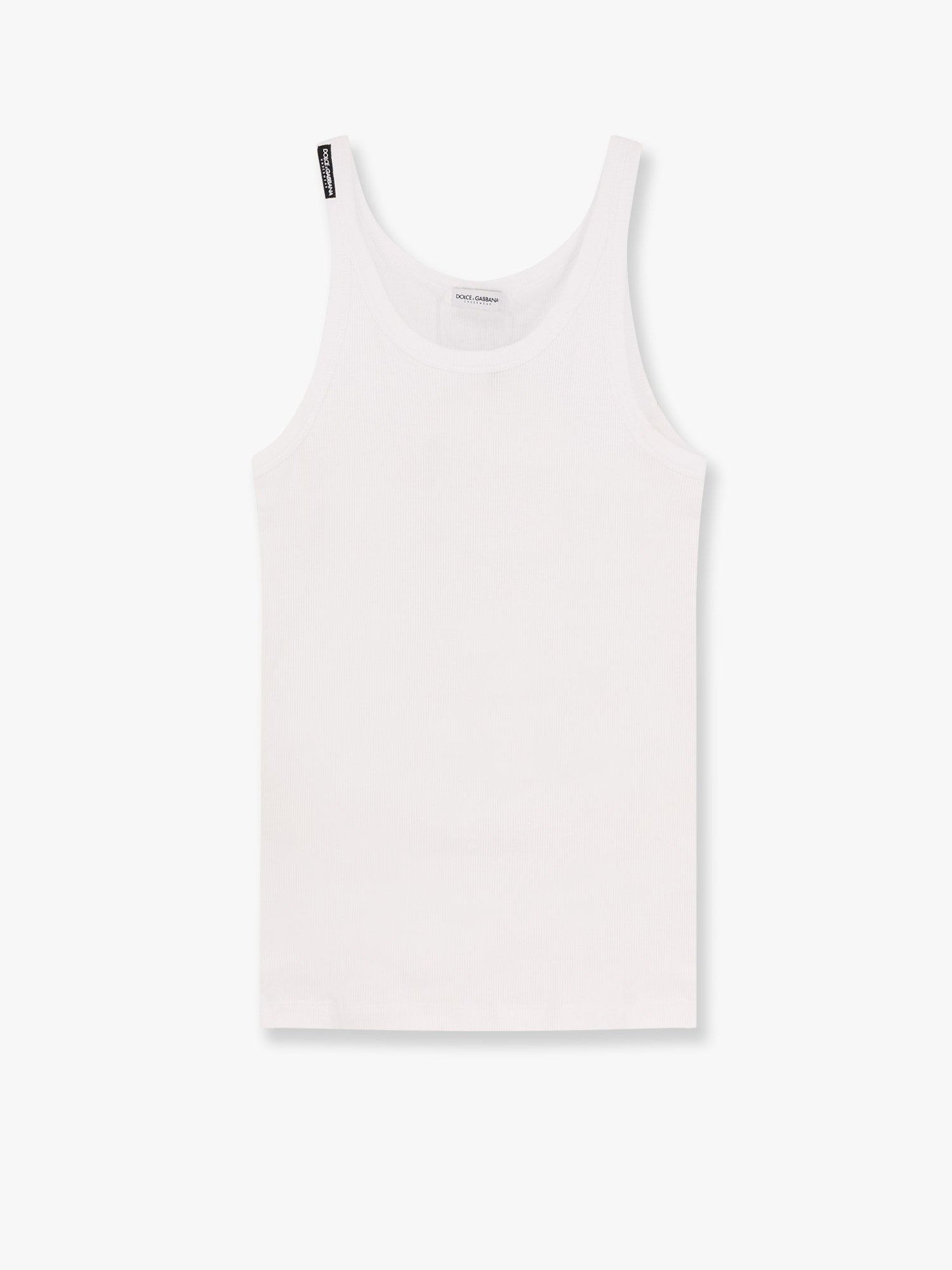 Ribbed cotton tank top