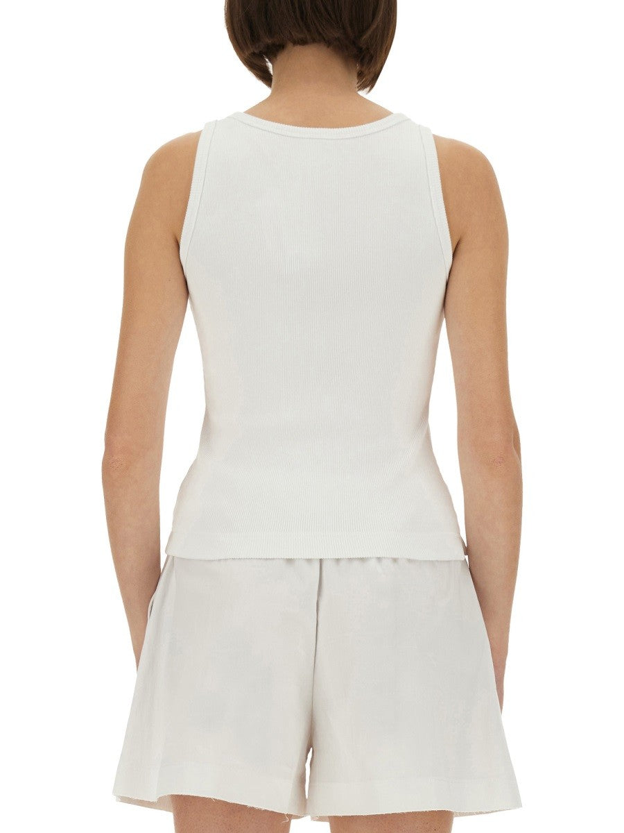 RIBBED COTTON TANK TOP