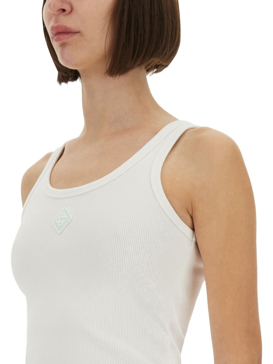 RIBBED COTTON TANK TOP