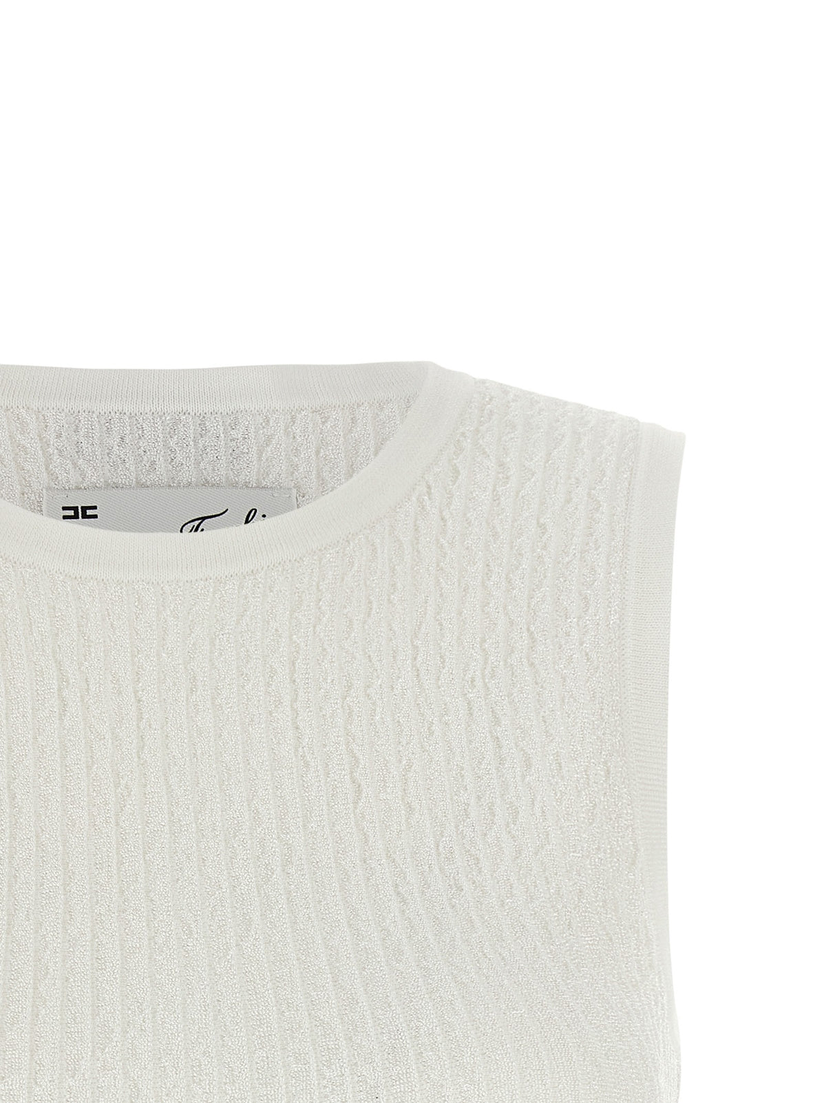 Elisabetta Franchi - Ribbed crop top