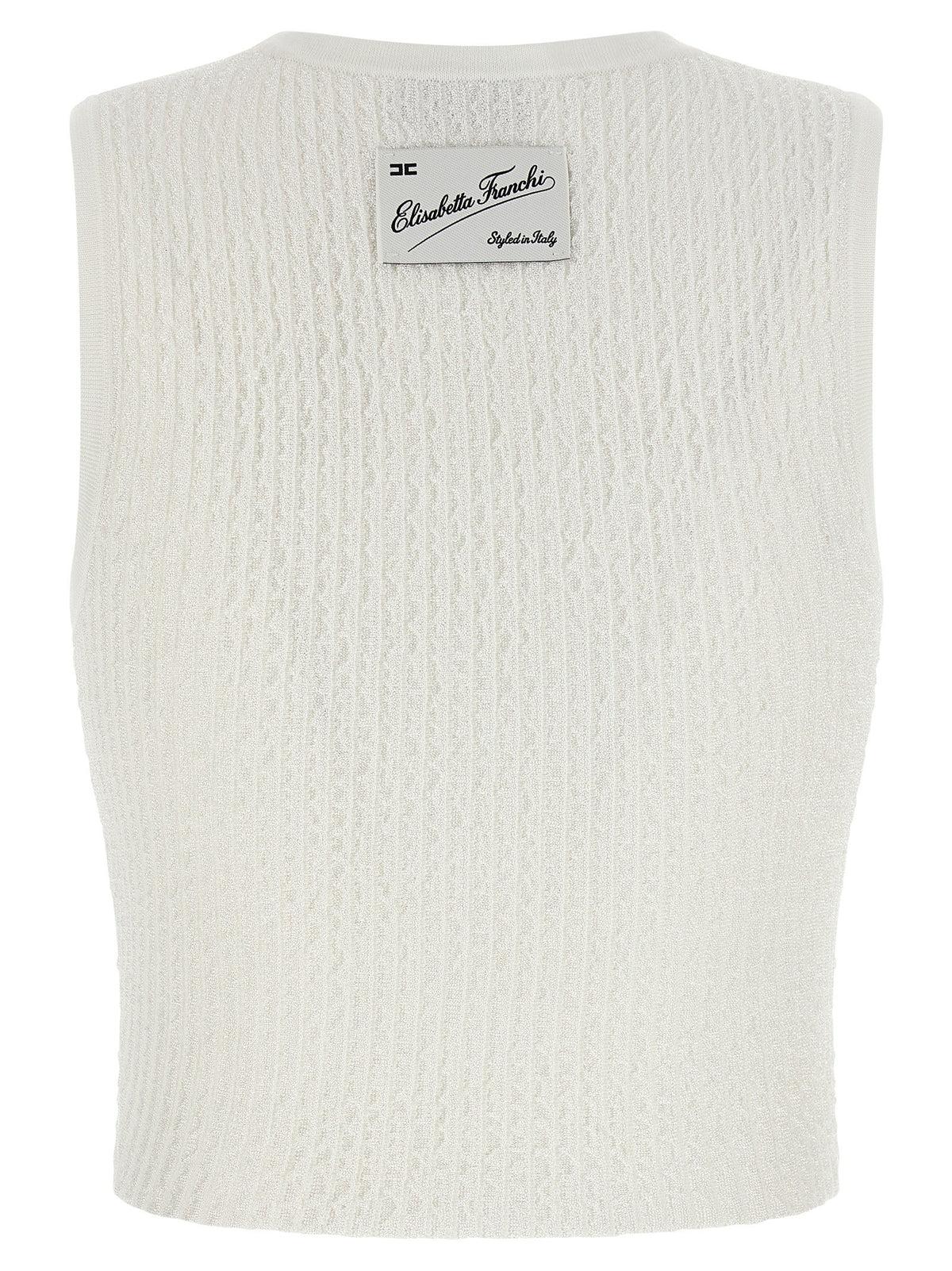 Elisabetta Franchi - Ribbed crop top