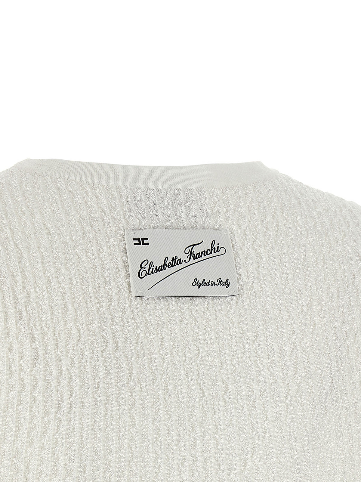 Elisabetta Franchi - Ribbed crop top