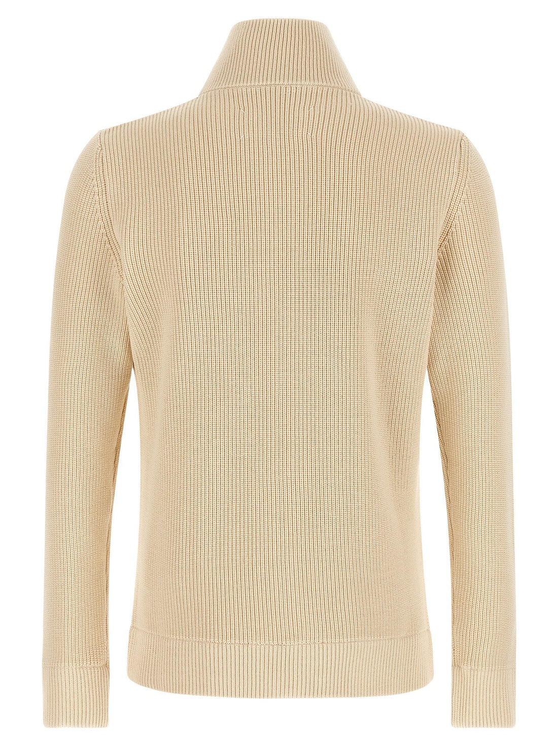 Maison Margiela - Ribbed knit cardigan beige