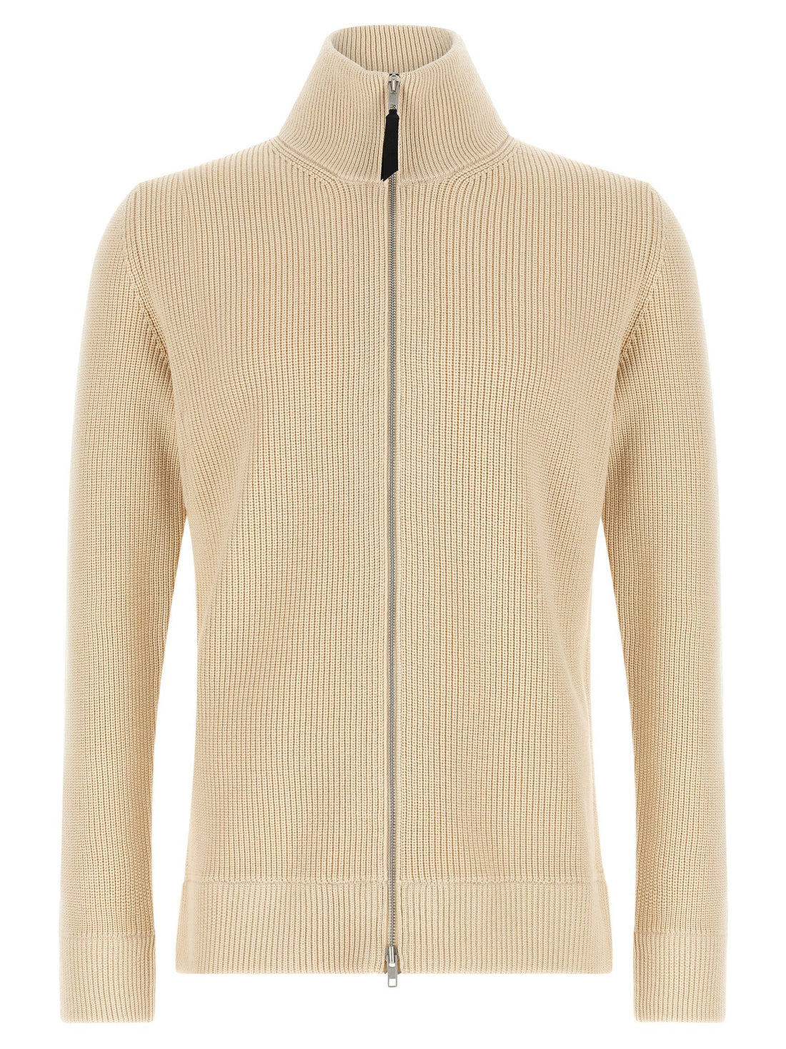 Maison Margiela - Ribbed knit cardigan beige