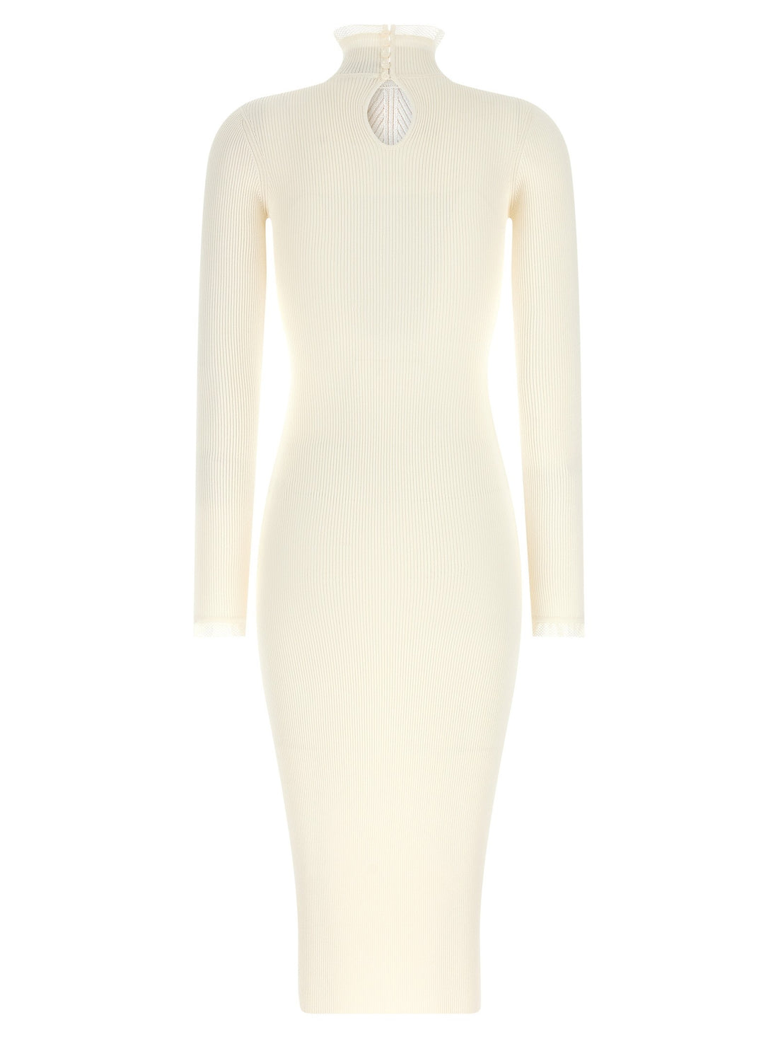 Elisabetta Franchi - Ribbed knit dress White