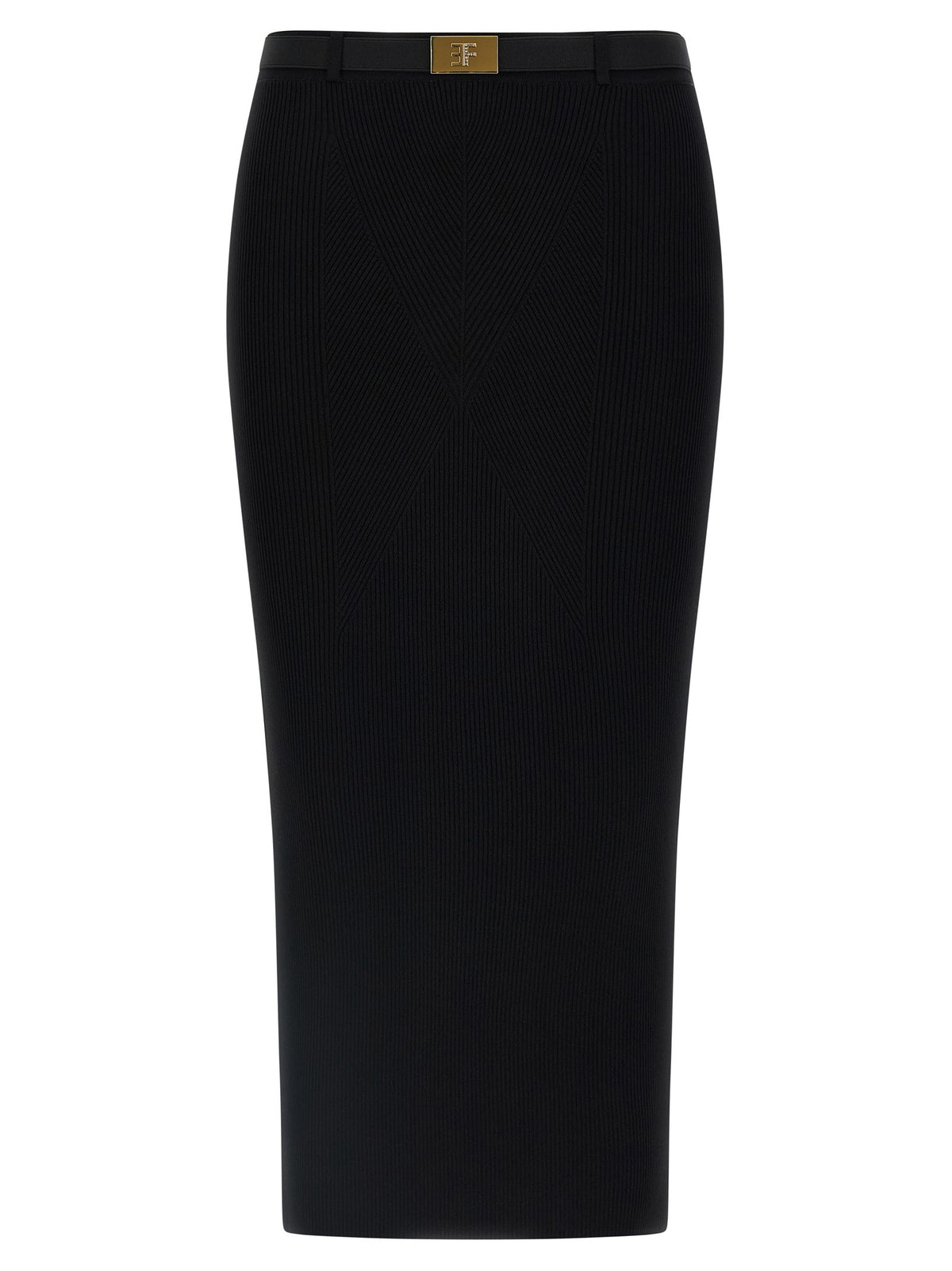 Elisabetta Franchi - Ribbed knit skirt