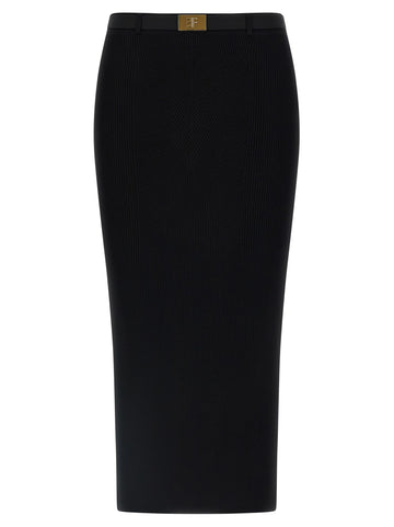 Elisabetta Franchi - Ribbed knit skirt