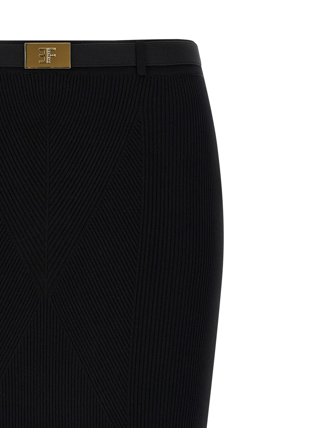 Elisabetta Franchi - Ribbed knit skirt