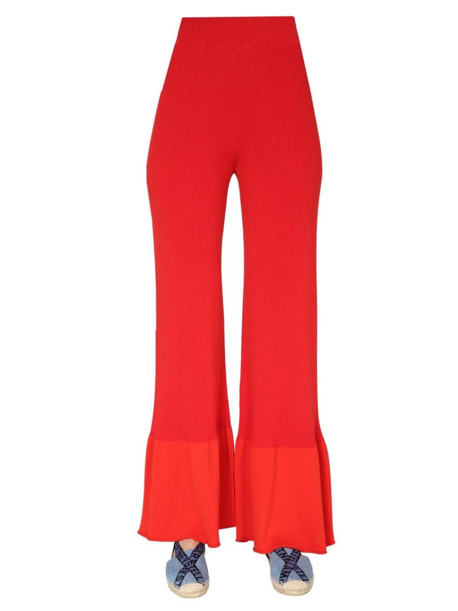 stella mccartney - RIBBED KNIT TROUSERS ribbed-knit-trousers