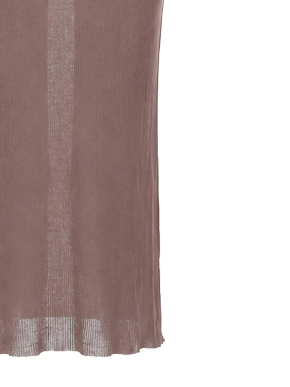 RICK OWENS - Ribbed-knit Racer-back Maxi Dress