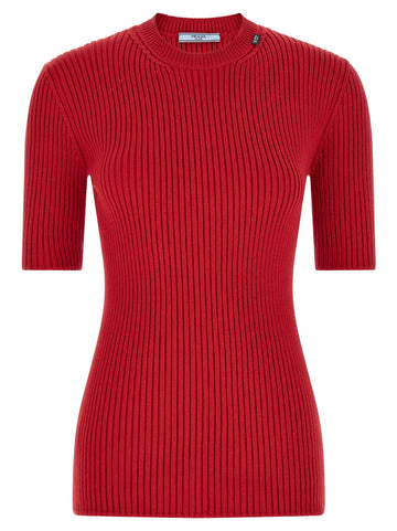 PRADA - Ribbed sweater Red