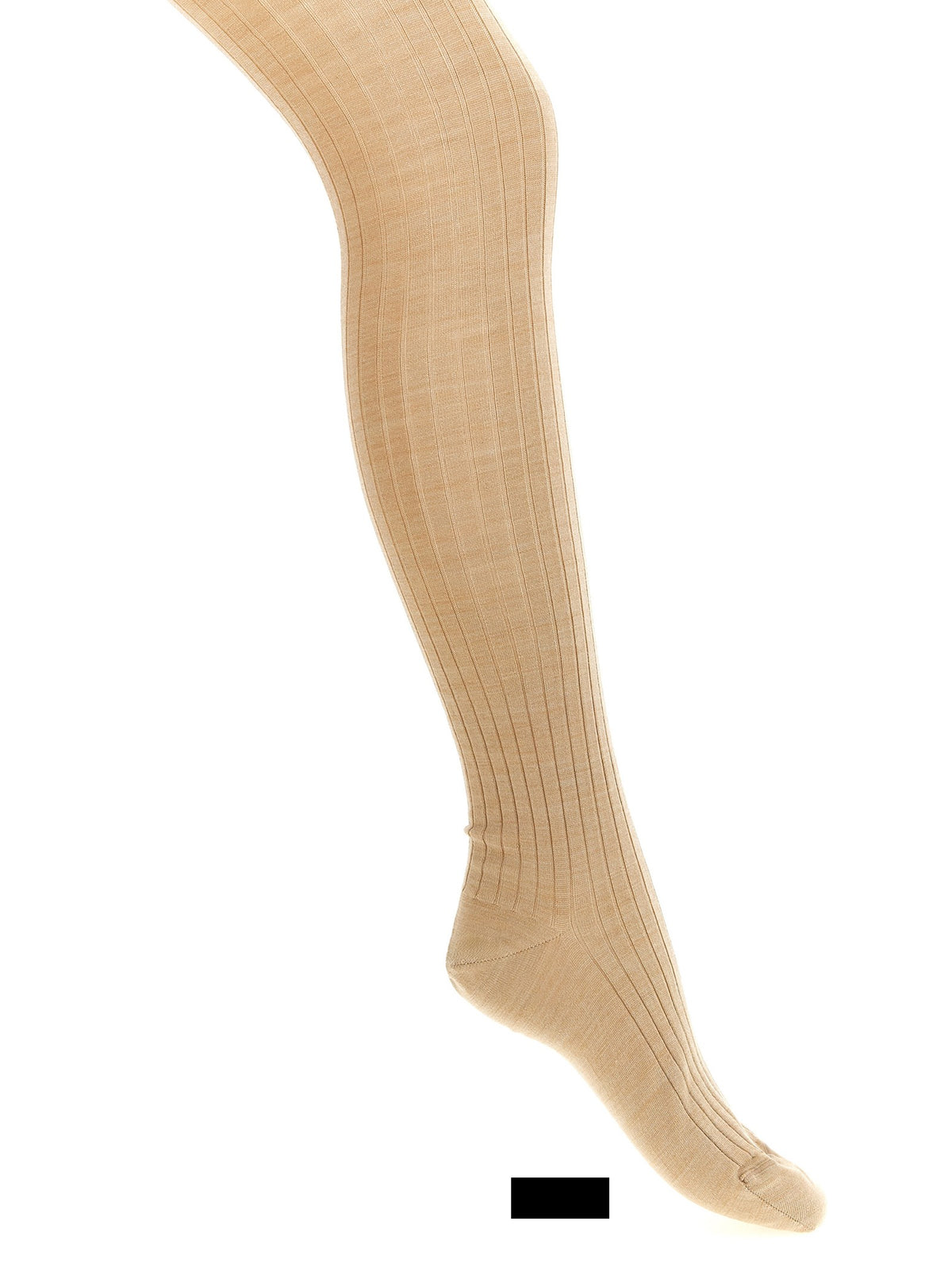 JIL SANDER - Ribbed tights beige