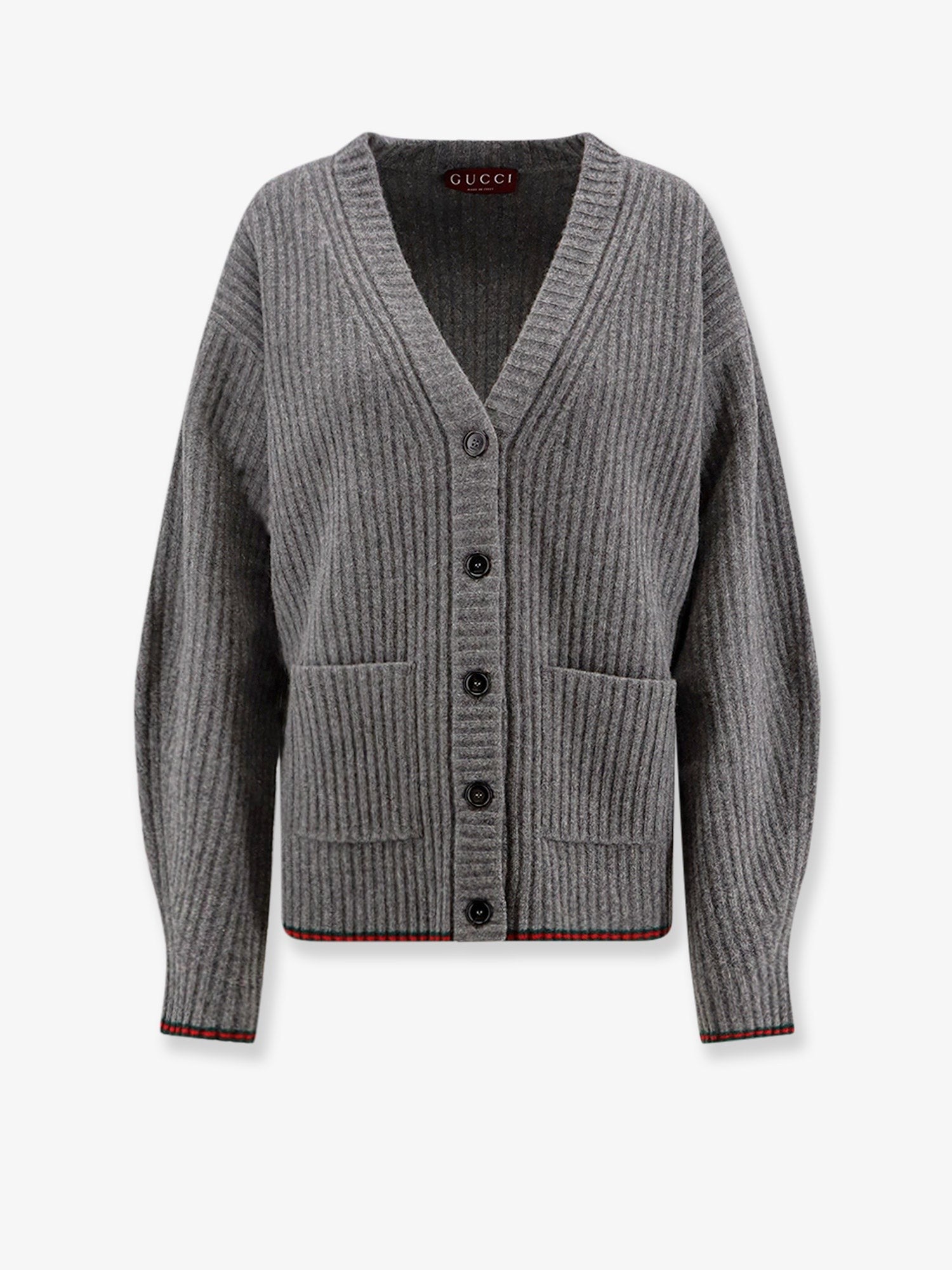 Ribbed wool cardigan