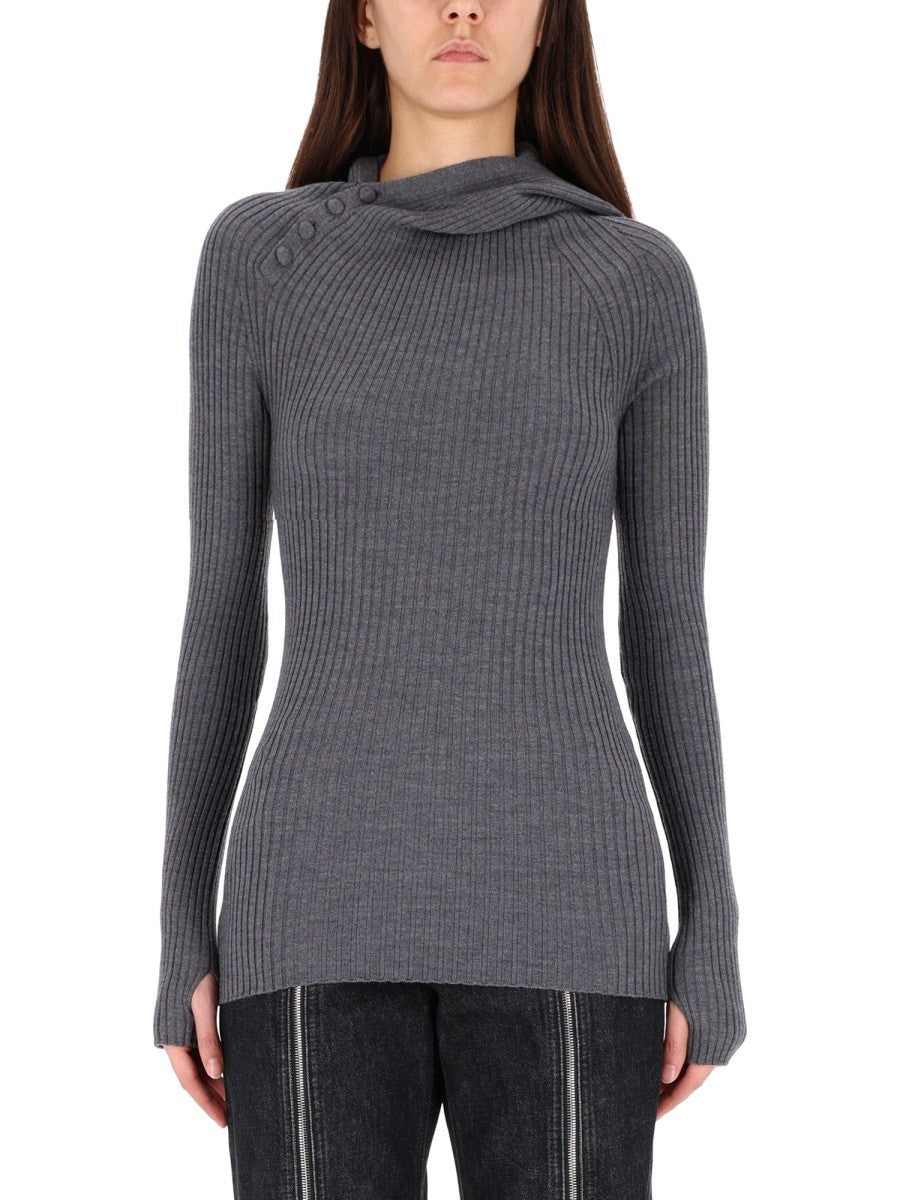 RIBBED WOOL SWEATER