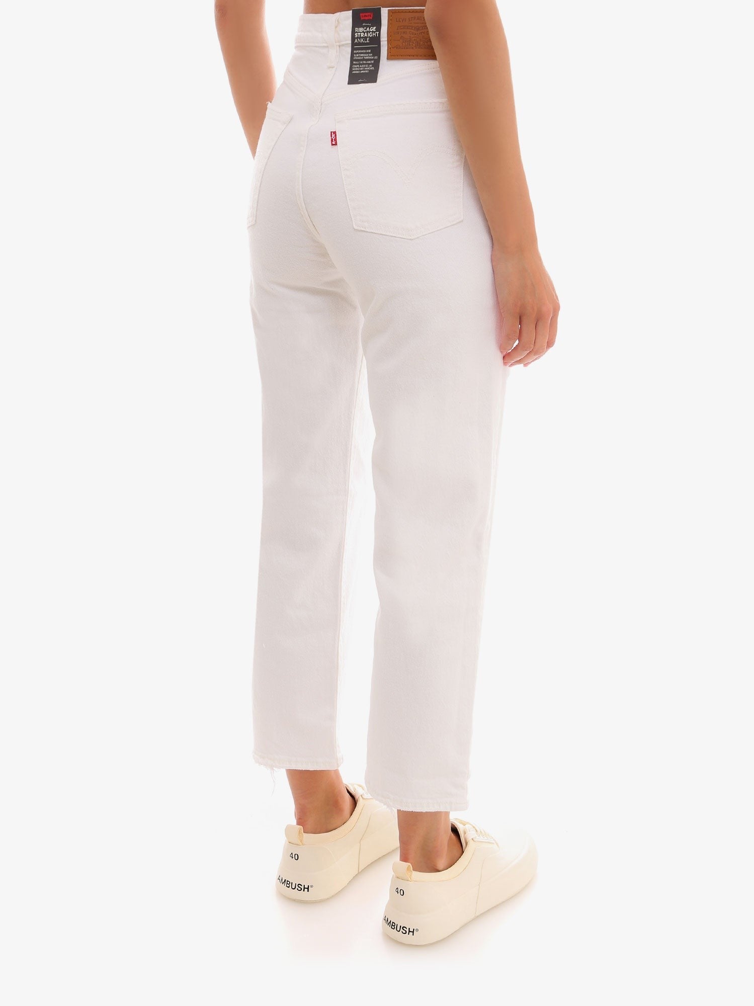 Ribcage straight ankle jeans