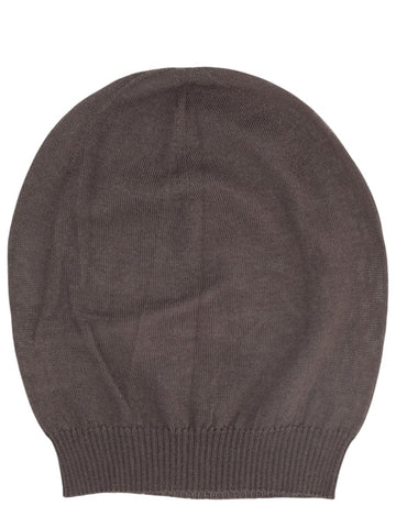 RICK OWENS - Medium Knit Beanie rick-owens-medium-knit-beanie-brown-front-jpg